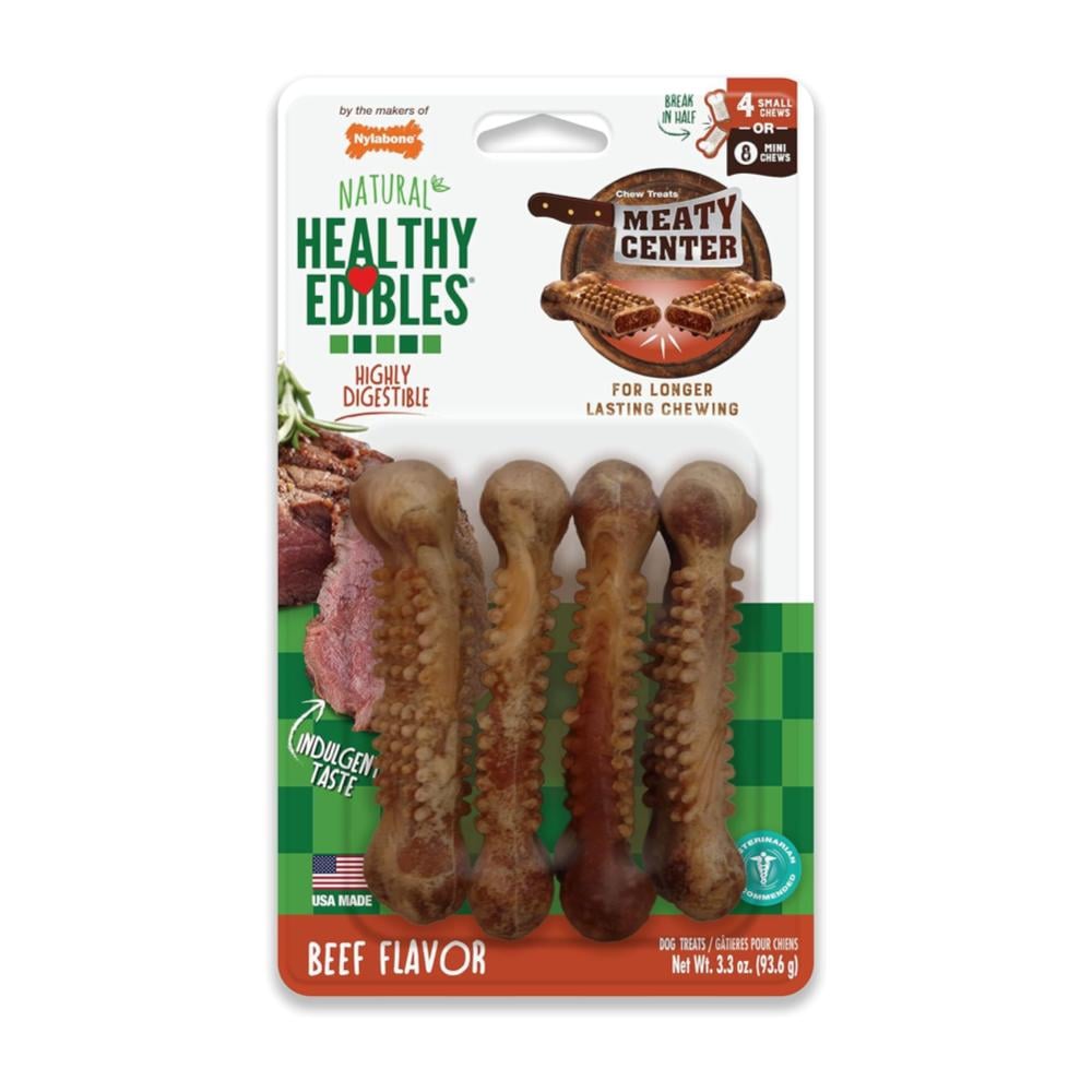 Nylabone Healthy Edibles Meaty Center Beef