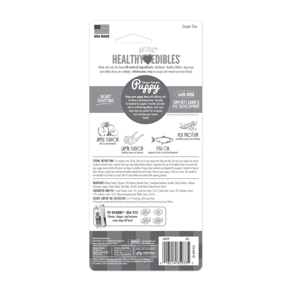 Nylabone Healthy Edibles Puppy Lamb & Apple 190gr - Cachorro - Imagen 4