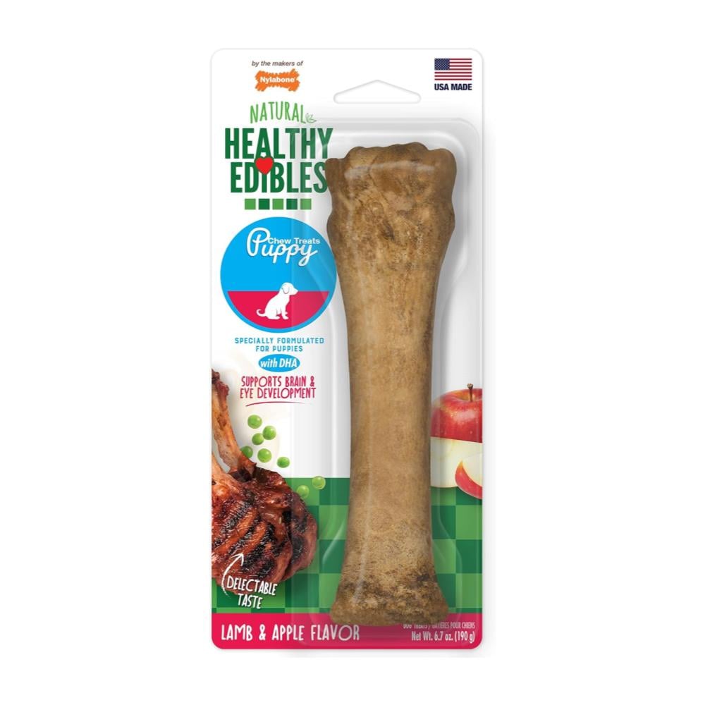 Nylabone Healthy Edibles Puppy Lamb & Apple 190gr - Cachorro