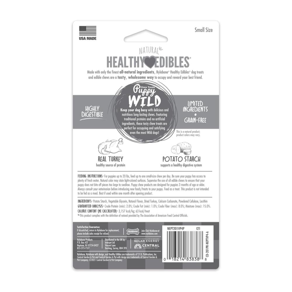 Nylabone Healthy Edibles Puppy Wild Turkey 80gr - Imagen 5