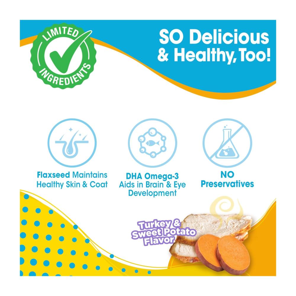 Nylabone Nubz Puppy Turkey & Sweet Potato 187gr - Cachorro - Imagen 6