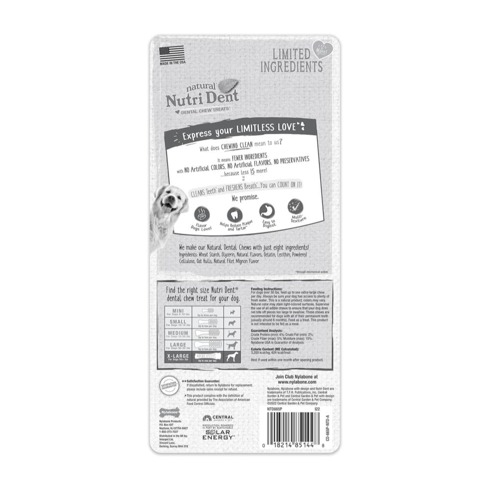 Nylabone Nutri Dent Filet Mignon 195gr - Juguete dental para Perros - Imagen 4