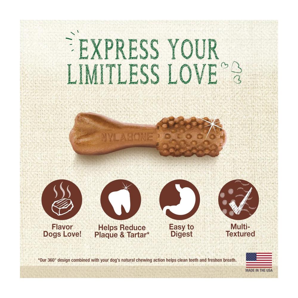 Nylabone Nutri Dent Filet Mignon Mini 160gr - Cuidado dental - Imagen 3