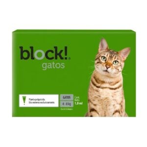 Block! Eco De 4 a 8 kg - Pipeta antiparasitaria Gatos