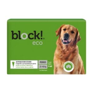 Block! Eco Large 25 a 40 kg - Pipeta antiparasitaria Perros