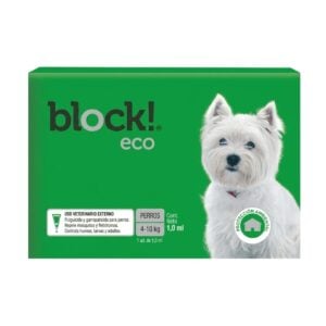 Block! Eco Small 4 a 10 kg - Pipeta antiparasitaria Perros