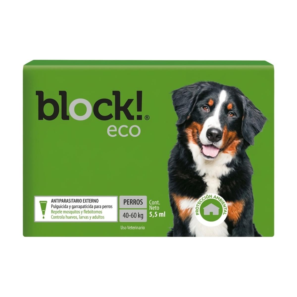 Block! Eco X-Large 40 a 60 kg - Pipeta antiparasitaria Perros