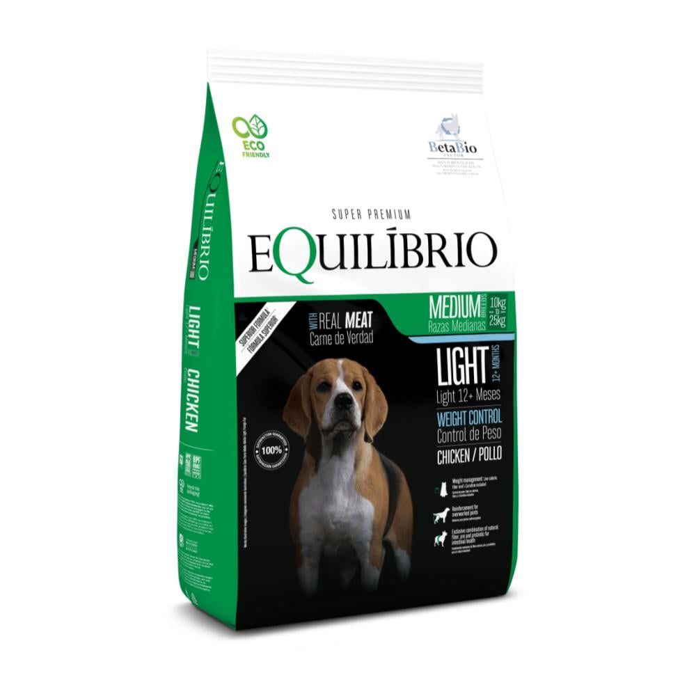 Equilibrio Light 15Kg - Perros Adultos razas medianas