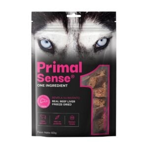Primal Sense One Ingredient Hígado de Res 60gr - Snack Perro