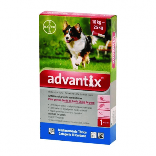 Advantix pipeta antipulgas perros 10-25kg