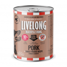 Livelong cerdo y camte alimento para perros