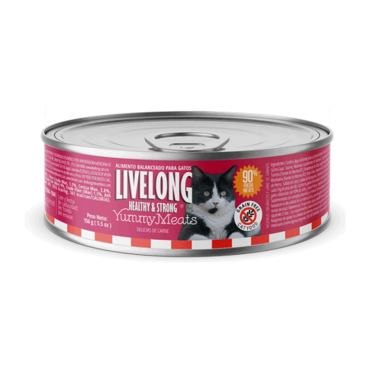 Livelong delicias de carne alimento balanceado para gatos