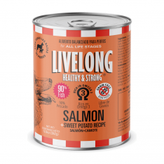 Livelong salmón y camote alimento para perros