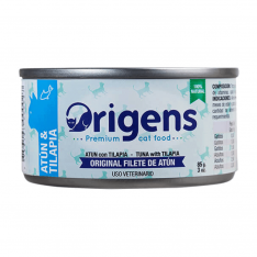 Origens atún y tilapia para gatos