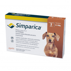 Simparica antipulgas para perros de 5-10kg