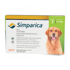 Simparica antipulgas para perros de 20-40kg